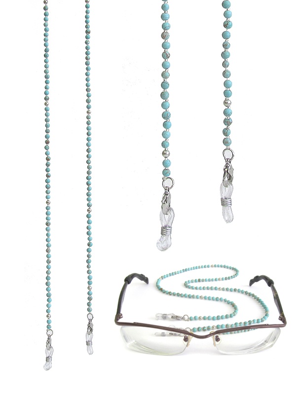 Sunglasses Torquoise Bead Chain