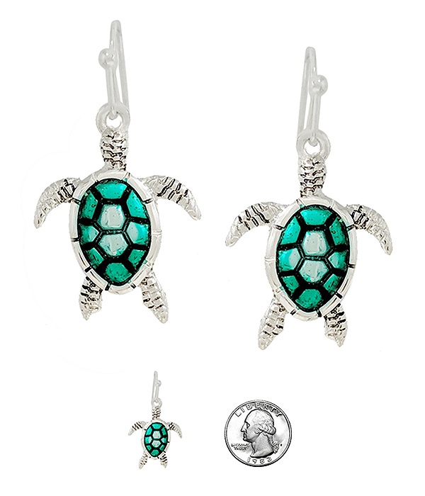 Sealife Theme Earring - Turtle