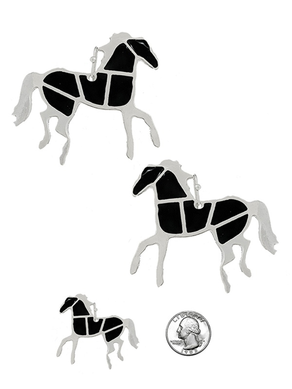 Horse Theme Epoxy Earring