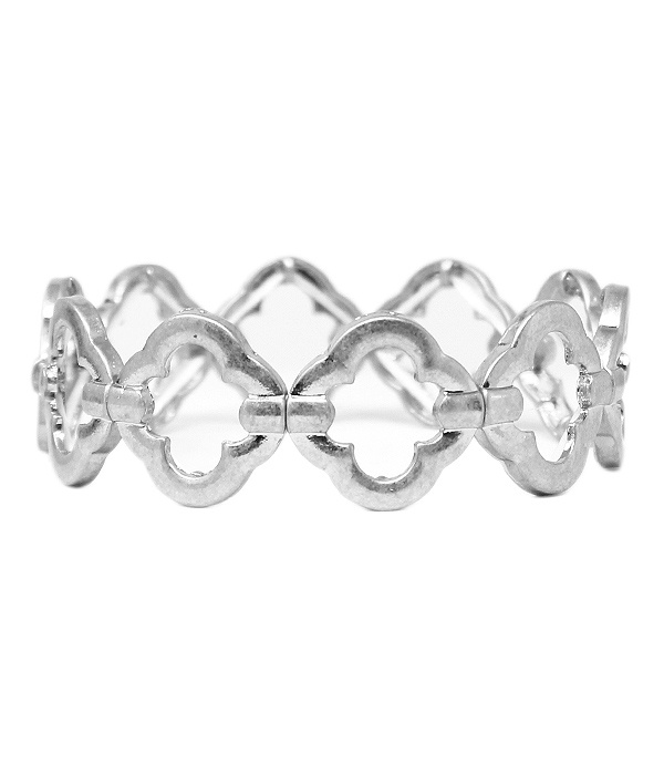Multi Quatrefoil Stretch Bracelet