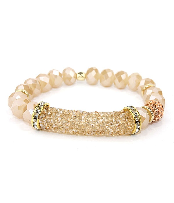 Multi Crystal Stretch Bracelet