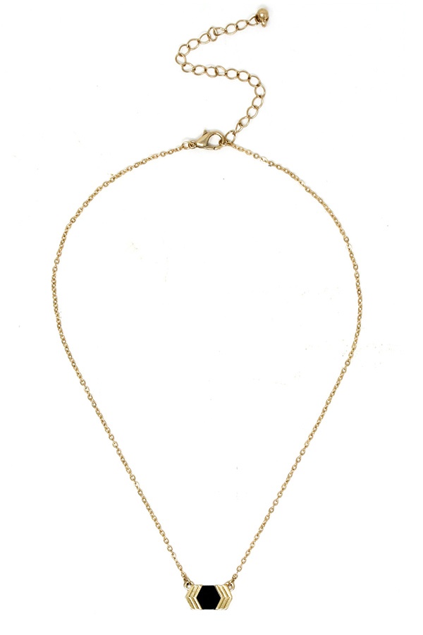 Semi Precious Stone Pendant Necklace