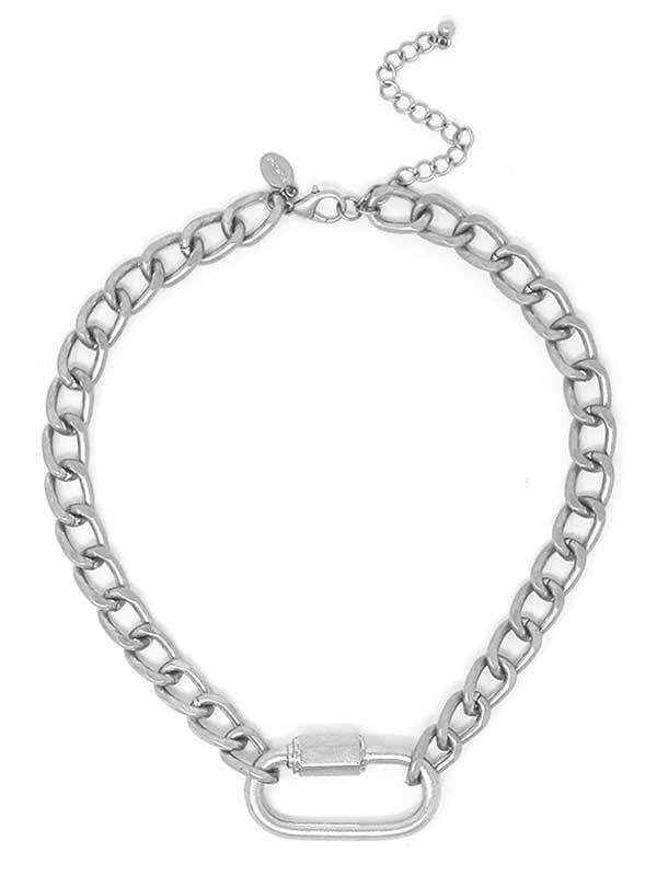 Carabiner Pendant Chain Necklace