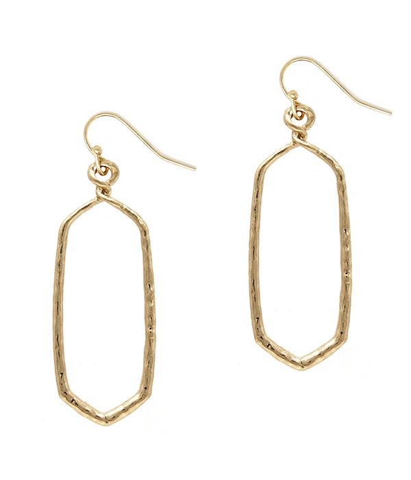 Metal Hexa Earring