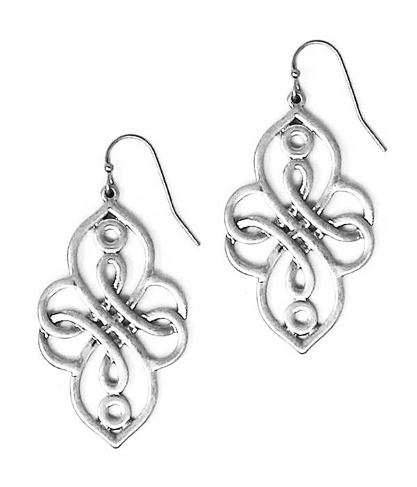 Metal Cross Earring