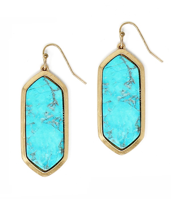 Semi Preicious Stone Earring