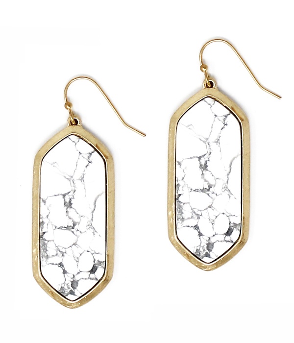 Semi Preicious Stone Earring