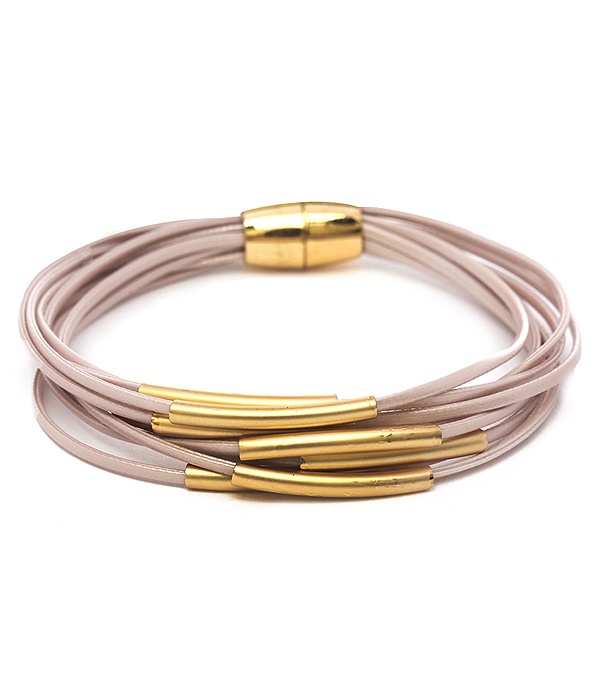 Multi Cord Magnetic Bracelet