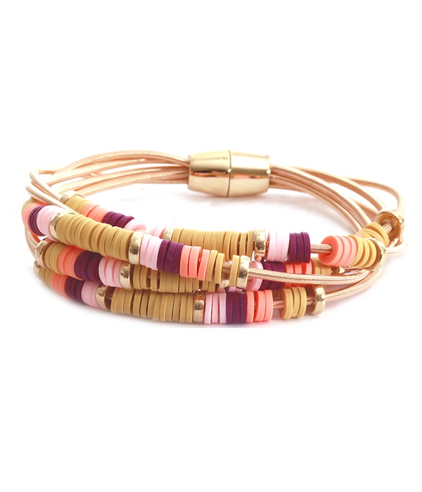 Multi Layer Fimo Magnetic Bracelet