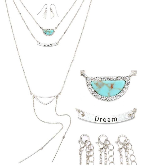 Etsy Style Fine Chain Three Necklace Sets