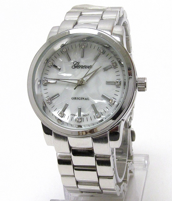 Swarovski Dial And Mother Of Pearl Face Michael Kors Style Watch