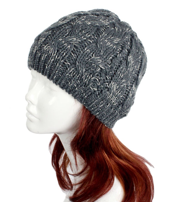 100% Acrylic Hand Knit Beanie Winter Hat