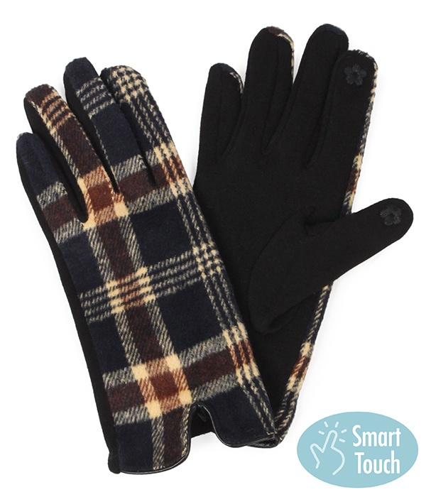 Plaid Gloves - 100% Polyester