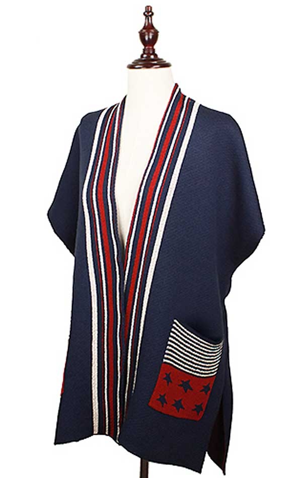 American Pocket Knit Vest - 100% Acrylic