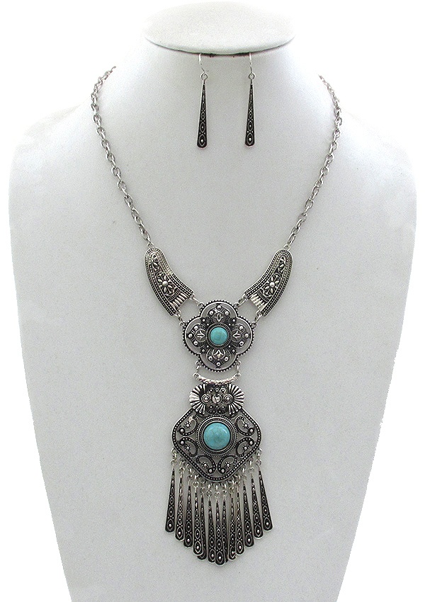 Bohemian Style Statement Necklace Set