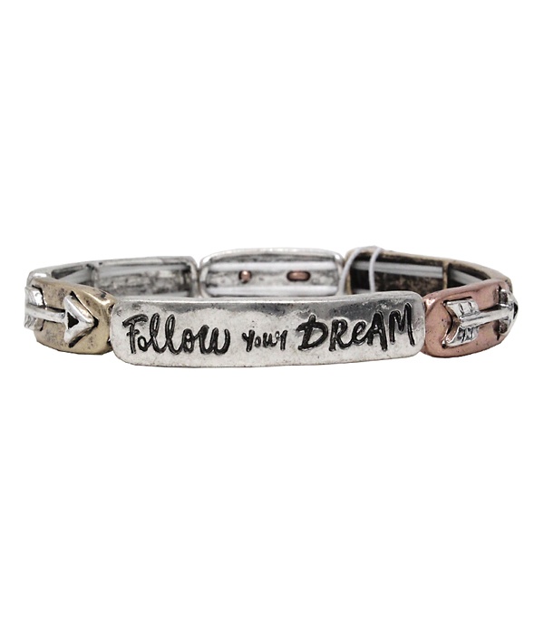 Arrow Stretch Bracelet - Follow Your Dream