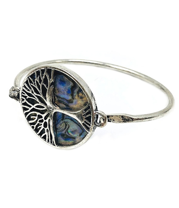 Tree Of Life Wire Bangle Bracelet