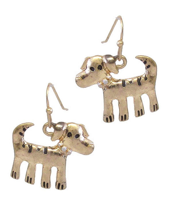 Pet Lovers Theme Earring - Dog