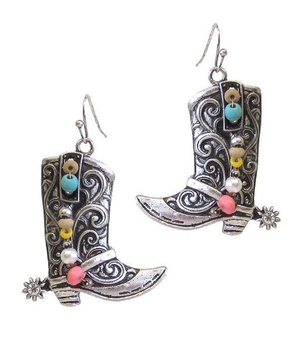 Cowboy Boot Earring