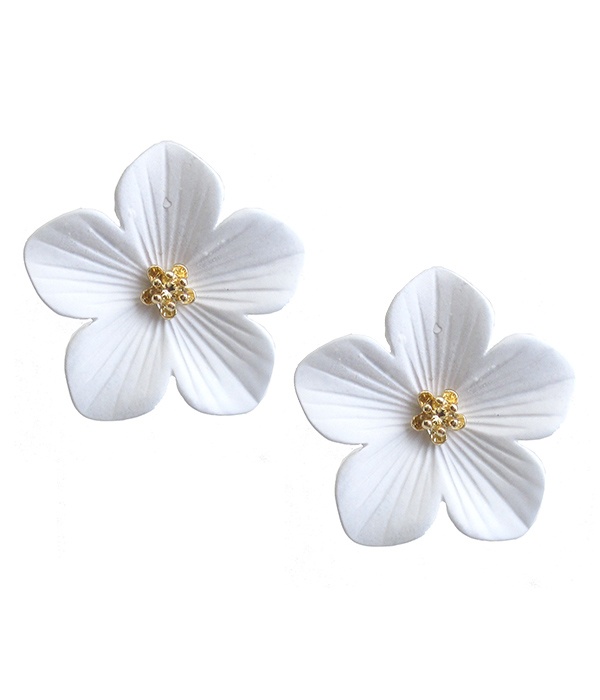 Enamel Flower Earring