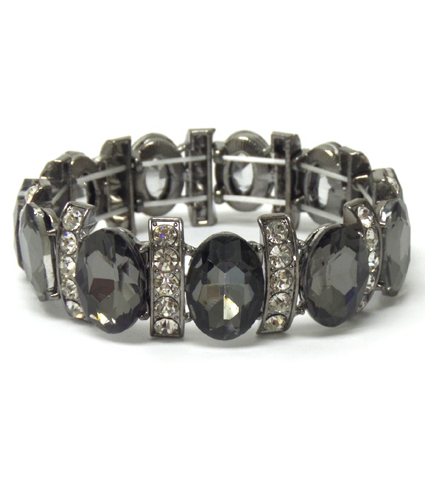 Crystal Linked Facet Bracelet