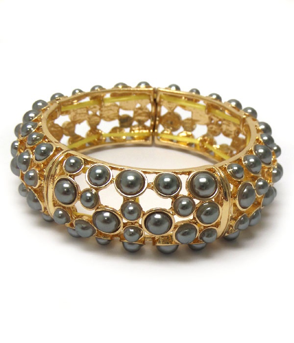Multi Pearl Stretch Bracelet