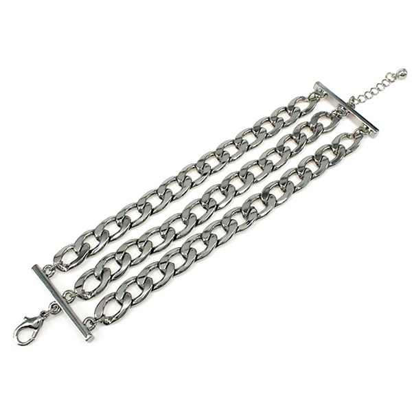 Triple Thick Chain Bracelet
