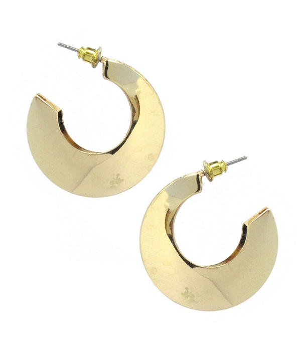 C Hoop Metal Earring