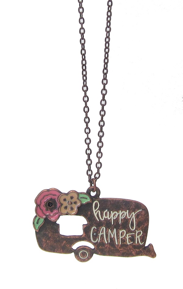 Happy Camper Inspiration Long Necklace