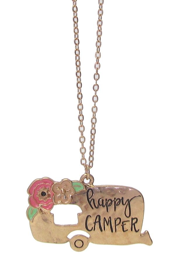 Happy Camper Inspiration Long Necklace