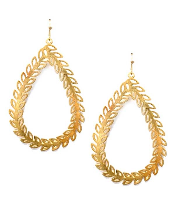 Laurel Leaf Teardrop Earring