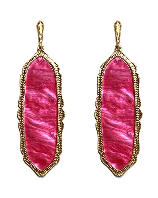 Southern Style Acrylic Marble Earring