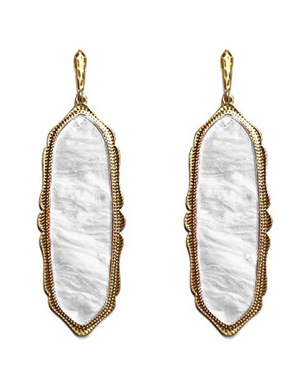 Southern Style Acrylic Marble Earring