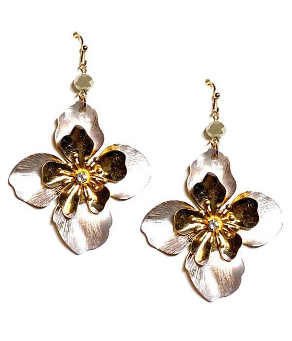 Metal Flower Earring