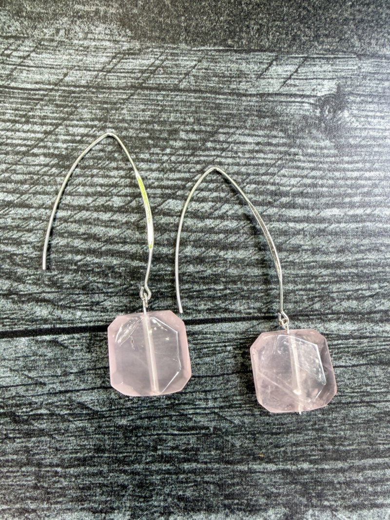 Rose Quartz Earrings