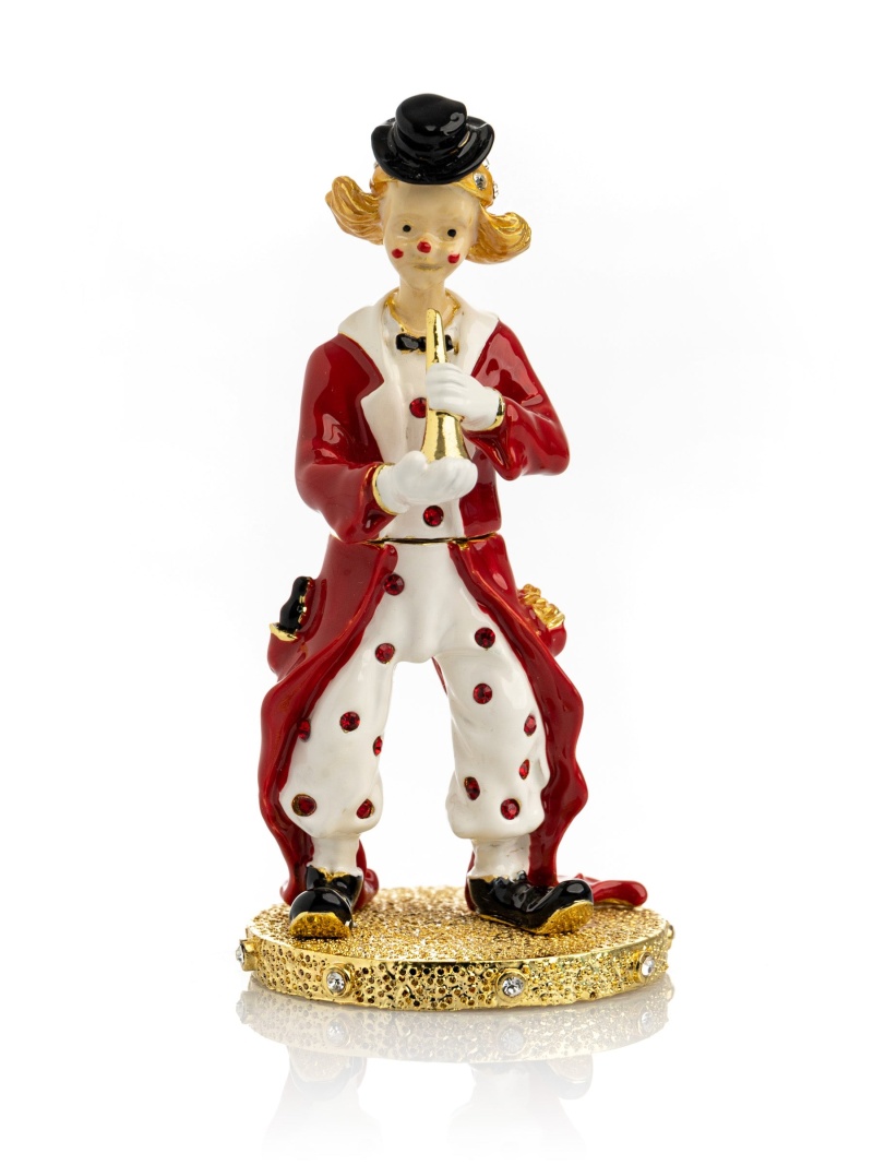 Circus Clown Playing The Trumpet
