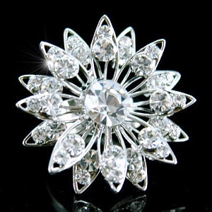Flower Queen Jumbo Bling Ring Use Swarovski Crystal