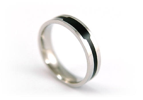 Gothic Two Tone Stylish Stainless Steel Band Ring