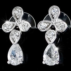 Dangle 2 Carat Cubic Zirconia Created Earrings