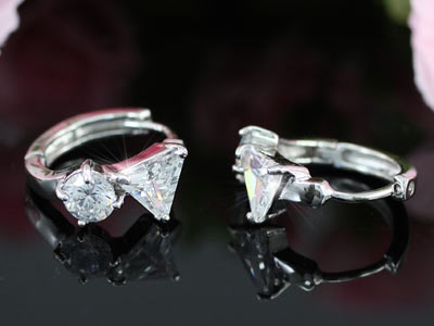 1 Carat Created Diamonds Bling Huggie Earrings