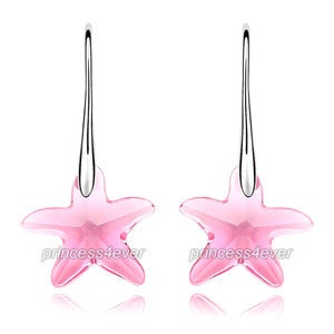 Dangle Star Light Pink Earrings