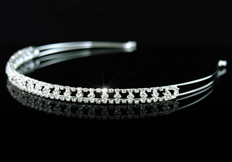 Bridal Clear Crystal Rhinestone Headband Tiara