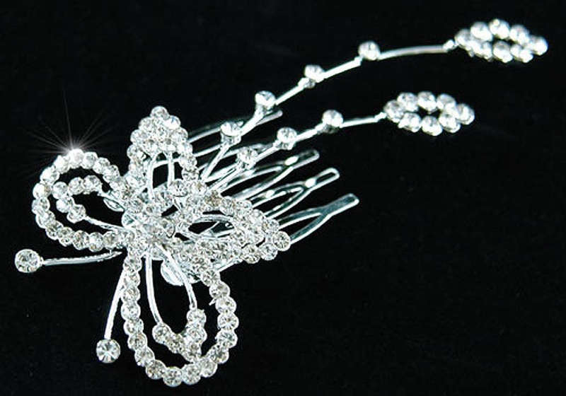 Wedding Butterfly Crystal Rhinestone Hair Comb