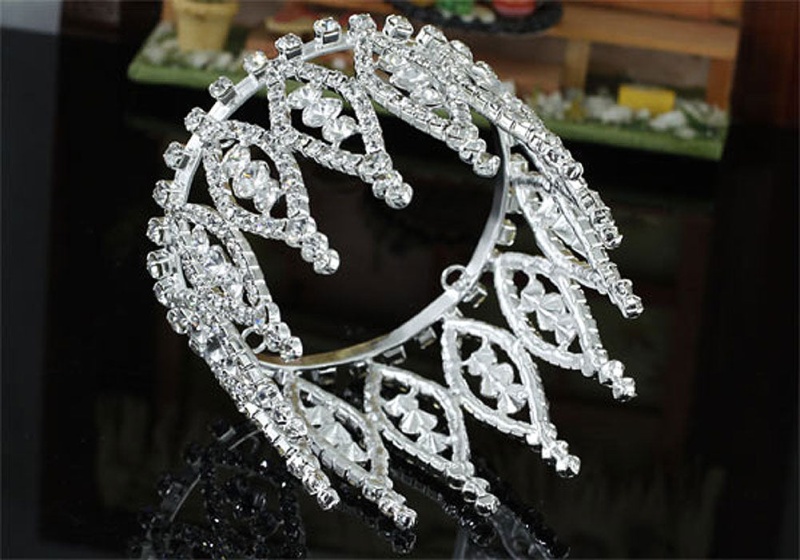 Bridal Flower Girl / Baby Round Full Circle Rhinestone Mini Tiara Crown