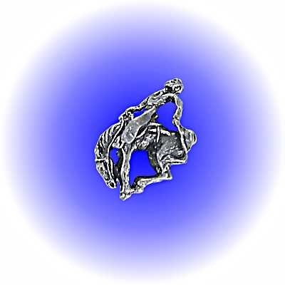 Rodeo Bronco Pewter Figurine - Lead Free