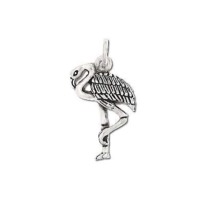 Sterling Silver Standing Flamingo Pendant