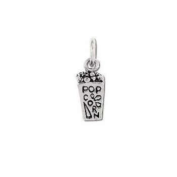 Sterling Silver Popcorn Charm Pendant