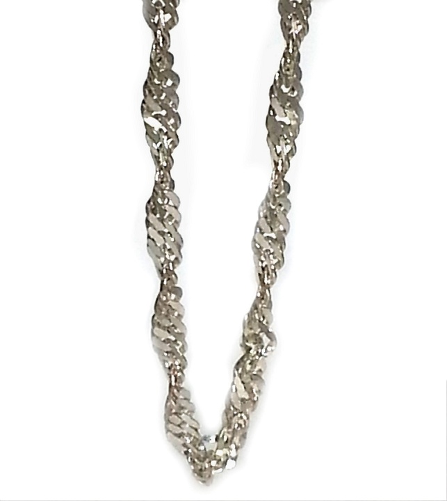 Sterling Silver 20 Inch 4 Mm Twisted Curb Neck Chain