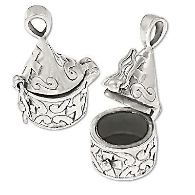 Sterling Silver Crown Prayer Box