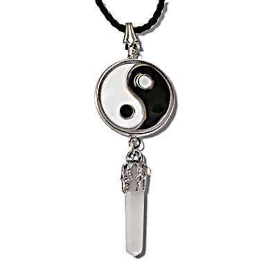 Ying Yang With Fantasy Point Drop Necklace
